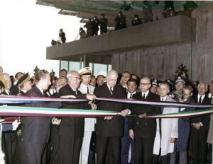 Inaugurazione del traforo del Monte Bianco